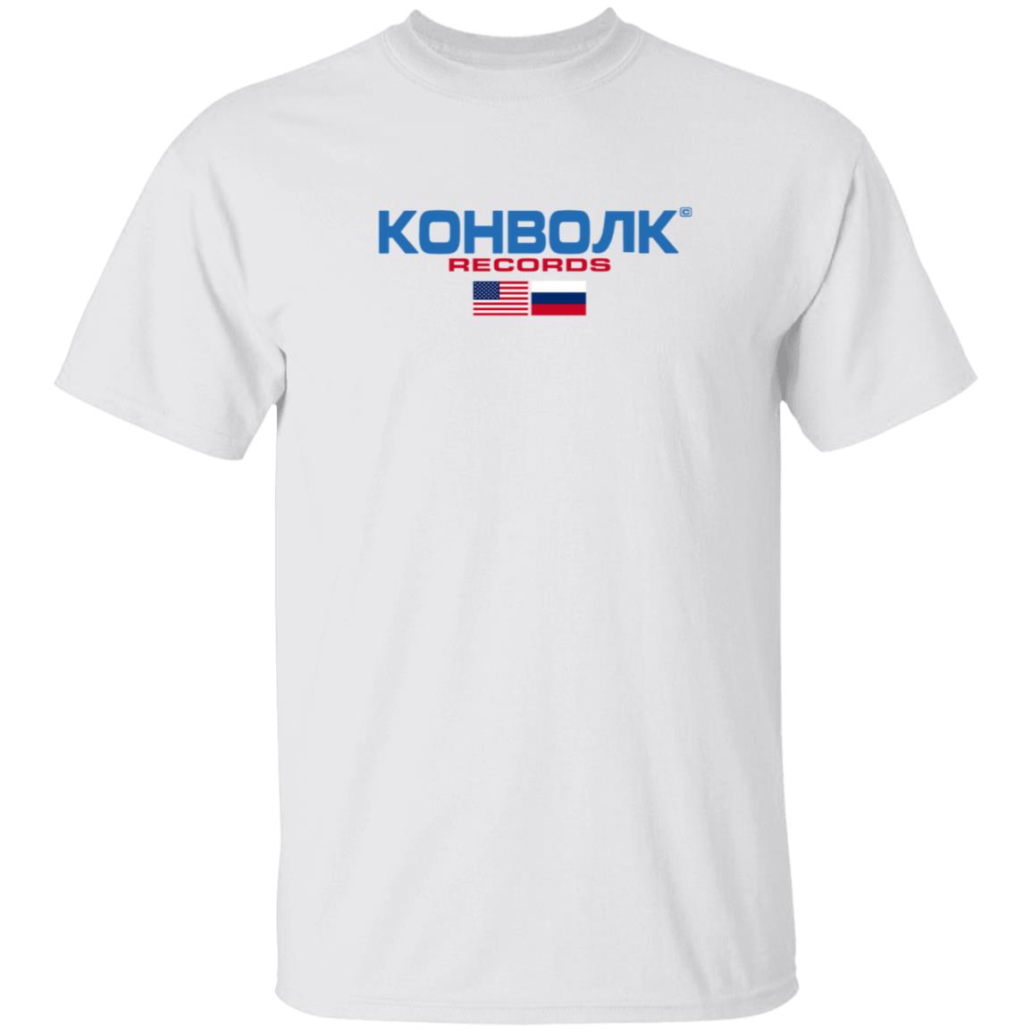 Convolk Merch Volko Sport Kohbork Records Tee Shirt white Convolk Merch Volko Sport Kohbork Records Tee Shirt white