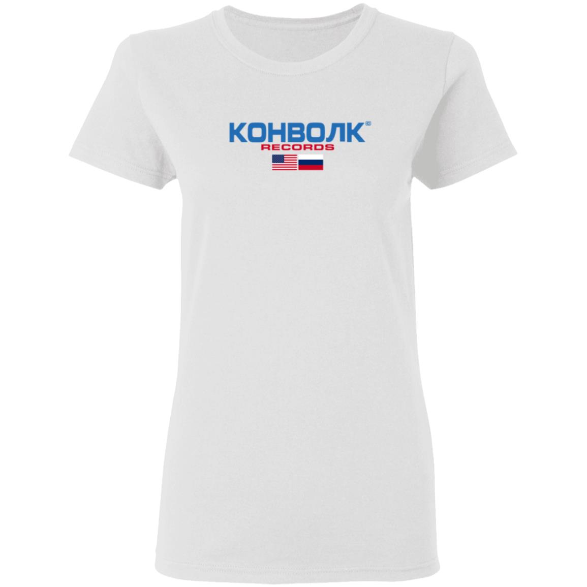 Convolk Merch Volko Sport Kohbork Records Tee Shirt white Convolk Merch Volko Sport Kohbork Records Tee Shirt white