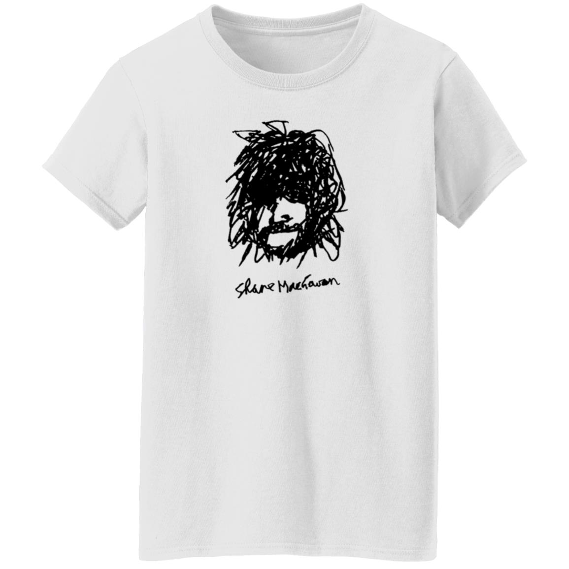 Shane Macgowan Store Shane Self Portrait Black T Shirt Shane Macgowan Store Shane Self Portrait Black T Shirt