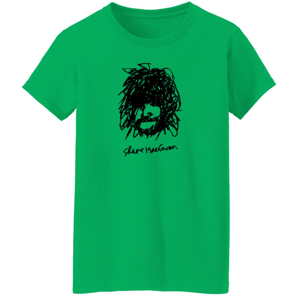 Shane Macgowan Store Shane Self Portrait Black T Shirt Shane Macgowan Store Shane Self Portrait Black T Shirt