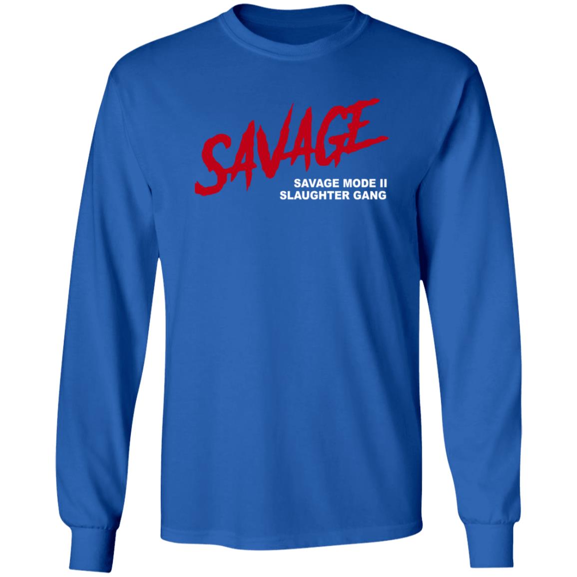 21 Savage Merch Savage Savage Mode II Slaughter Gang Shirt 21 Savage Merch Savage Savage Mode II Slaughter Gang Shirt