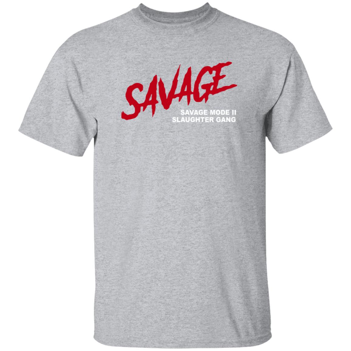 21 Savage Merch Savage Savage Mode II Slaughter Gang Shirt 21 Savage Merch Savage Savage Mode II Slaughter Gang Shirt